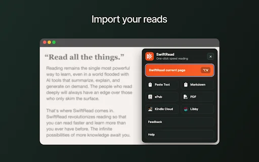 SwiftRead: Baca Lebih Cepat & Efektif – Ekstensi Chrome Terbaik - Screenshot 4